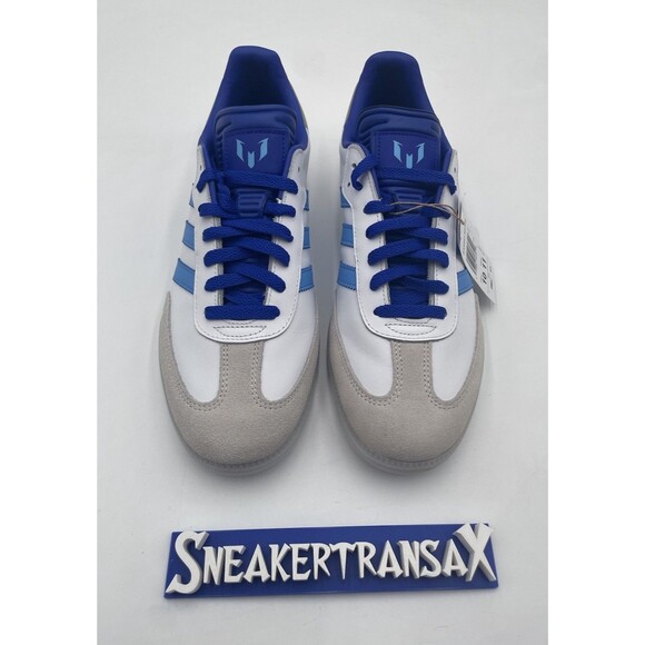 New Adidas Samba Messi Argentina White Blue Gold Size U. S Men’s 10 IG8134 NB